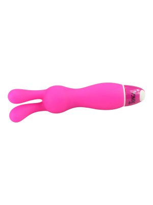 Hautfreundlicher Vibrator aus Silikon in Pink