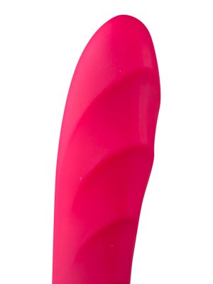 Pinkfarbener Mystim Vibrator Sassy Simon mit Wellenstruktur. W&auml;hlen Sie aus