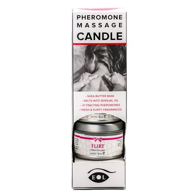 Flirt Pheromone Massagekerzen M&auml;nner/Frauen - 4 x 50 ml