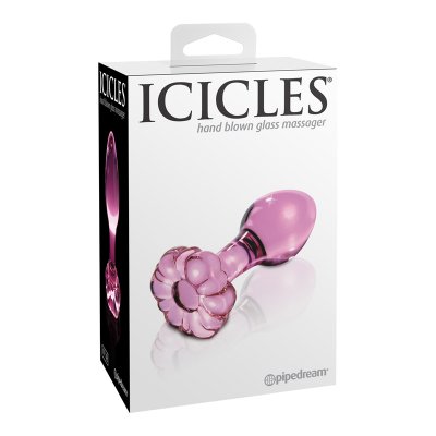 Dildo aus Glas in Pink Icicles No 48