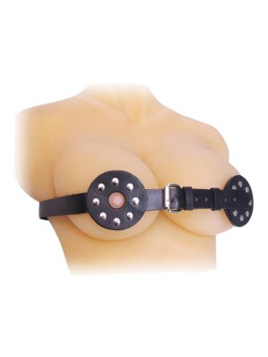 Brust Bondage Harness mit Spikes und Nippellöchern