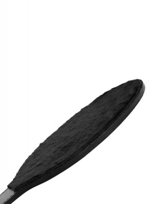Strict Leather Rundes Paddle mit Pelzbesatz