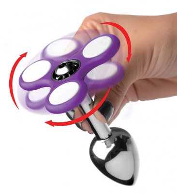 Light Up Fidget Spinner Analplug