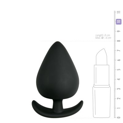 Schwarzer Anker-Buttplug - Schwarz