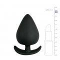 Schwarzer Anker-Buttplug - Medium