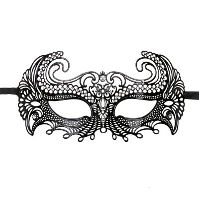 EasyToys &ndash; Venezianische Maske aus Metall in Schwarz