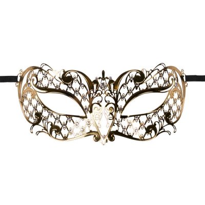 EasyToys &ndash; Venezianische Maske aus Metall in Gold