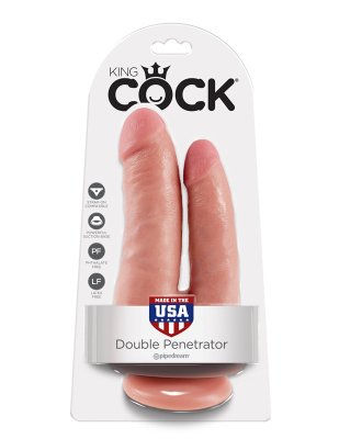 King Cock Double Penetrator Hautfarben