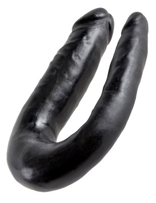 King Cock Small Double Trouble Black