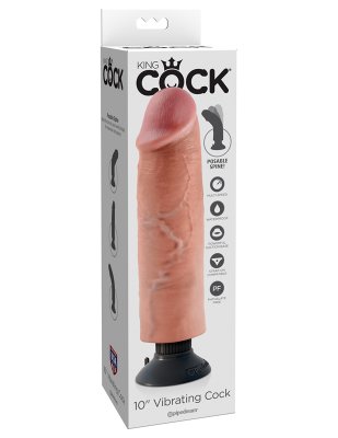 King Cock Realistic Vibrator - 27 cm