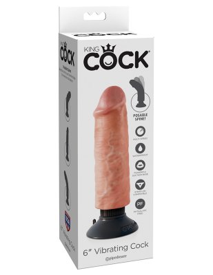 King Cock realistischer Vibrator - 20 cm