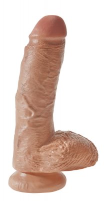 King Cock Dildo mit Hoden - 22 cm