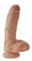 King Cock Dildo mit Hoden - 22 cm