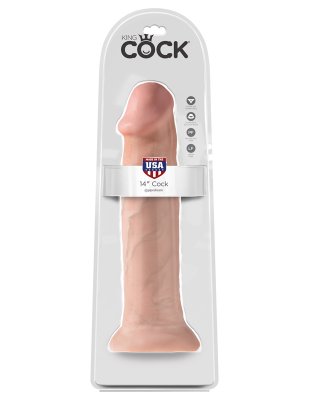 King Cock realistischer XXL Dildo - 35,5 cm