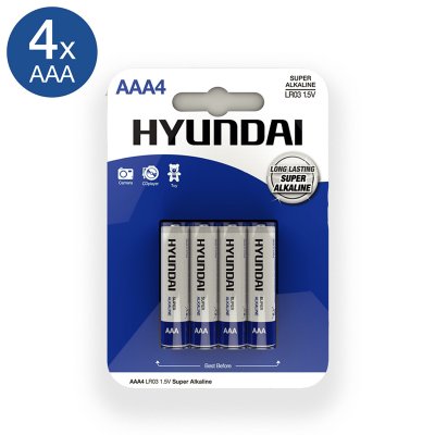 Super Alkaline AAA Batterien - 4 St&uuml;ck