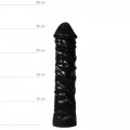 Realistischer XXL Dildo 33 cm in Schwarz