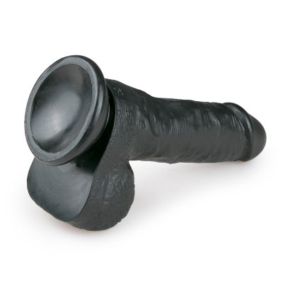 Realistischer schwarzer Dildo - 17,5 cm