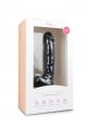 Realistischer schwarzer Dildo - 22,5 cm