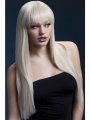Langhaarperücke mit glattem Haar in Blond