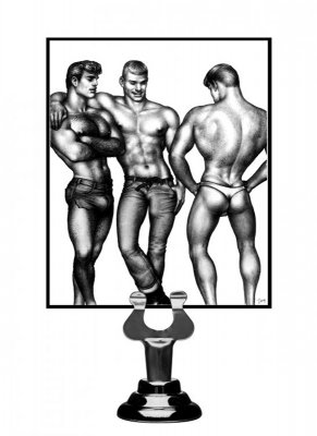 Tom of Finland Penisring-Set – 3 Stück – in Blau