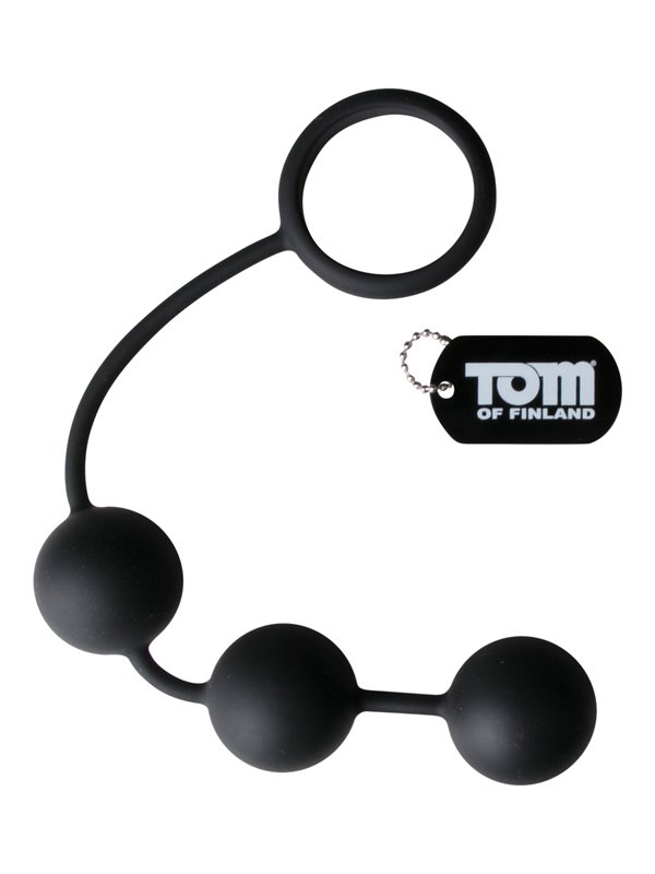Tom-of-Finland-Silikoncockring mit 3 Gewichtskugeln
