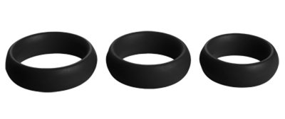 3 Piece Silicone Cock Ring Set
