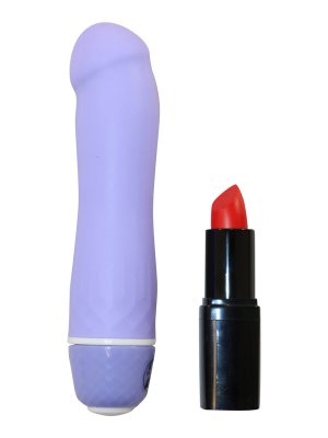 Violettfarbener Penis-Vibrator
